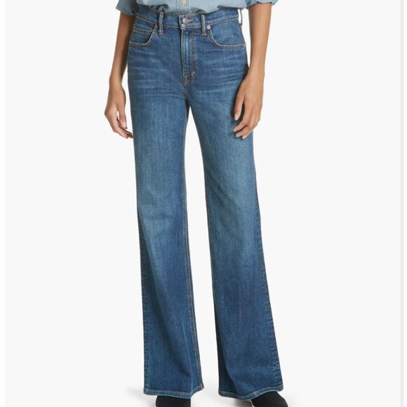 Vince Wide Leg Flare True Vintage Blue Size 26 - Picture 1 of 11